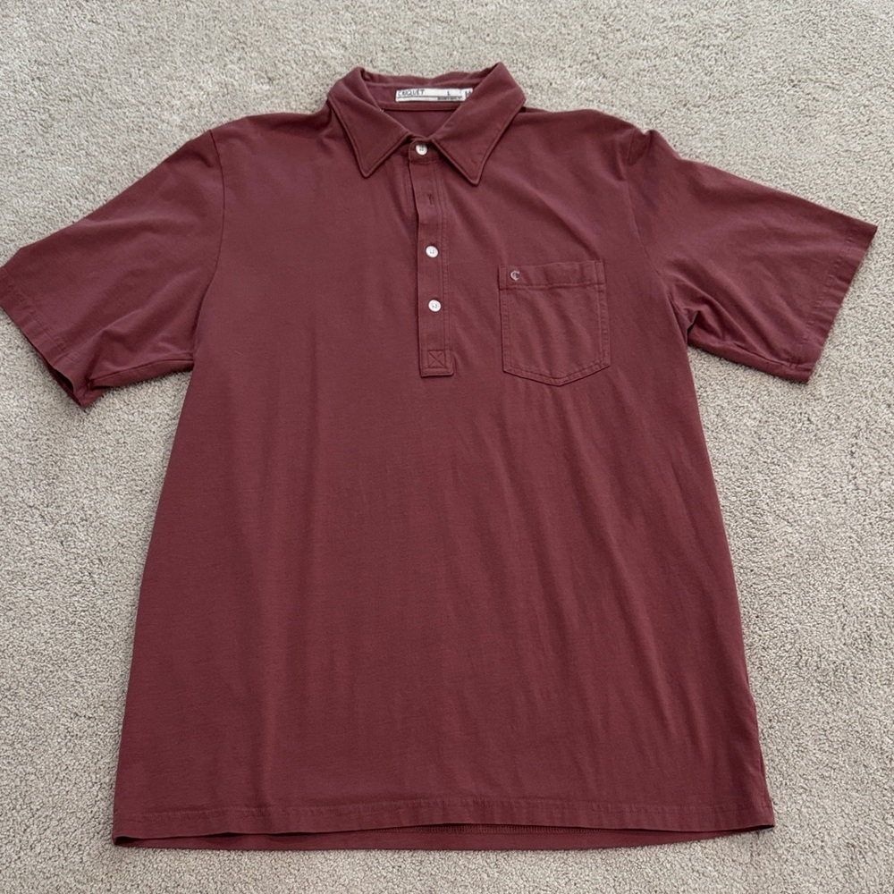 Criquet Men's Polo Shirt in Burgundy
